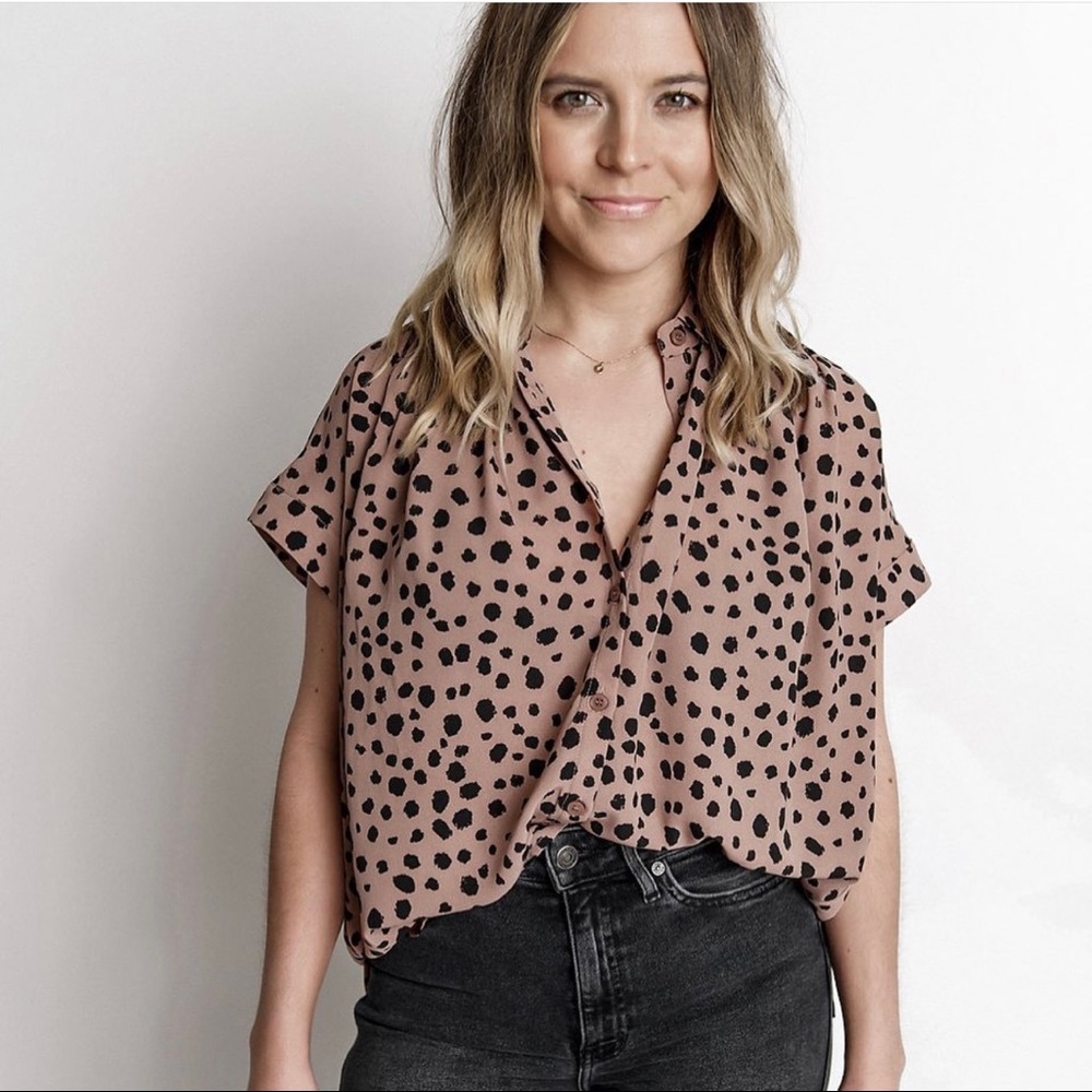 Animal print top